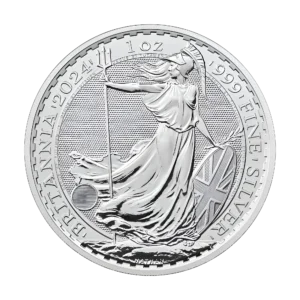 Moneda de plata Britannia 2024 1 oz Reino Unido (Bullion)