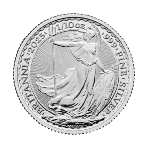 Britannia 2025 Silver Coin 1/10 oz United Kingdom Bullion