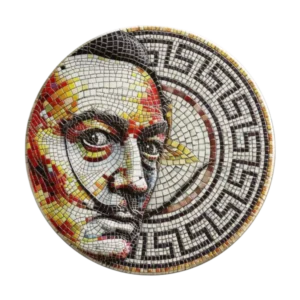 Salvador Dalí Mosaic 2021 Silver Coin 2 oz Niue Antique