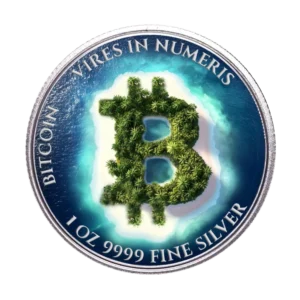 Lost  Bitcoin 2024 Silver Coin 1 oz Niue Colored