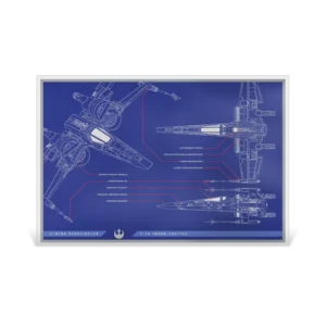 X-Wing Blueprint 2025 Silver Foil 1 oz Niue Collectible