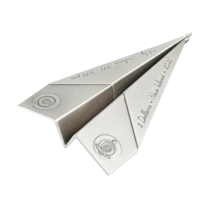 Paper Airplane Folded Dreams 2025 Silver Coin 2 oz Niue Miniature