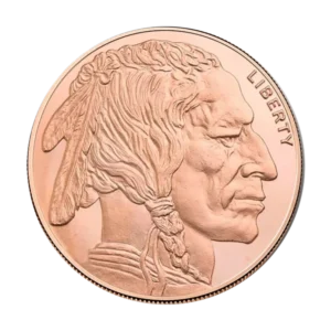 Indian Head with Buffalo Copper Round 1 oz AVDP