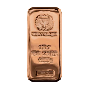 Germania Mint Copper 1 kg Cast Bar