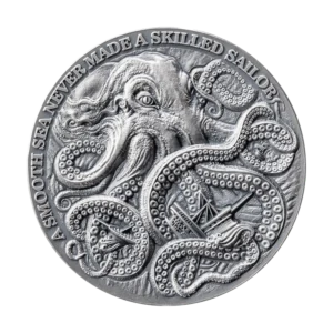 Kraken 2024 Silver Coin 1 oz Ghana Antique