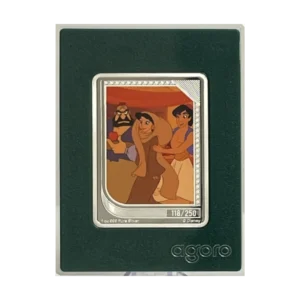 Aladdín Disney Renaissance 2025 Trading Coin Plata de 1 oz Niue Emerald Mintage (CoA#118/250)