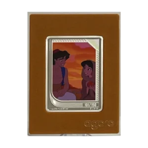 Aladdín Disney Renaissance 2025 Silver Trading Coin 1 oz Niue Topaz Mintage (CoA#101/150)