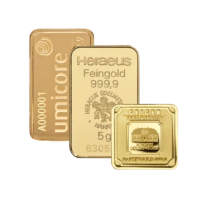 Various Brands Gold Bar 5 g CIRCULATED