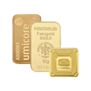 Various Brands Gold Bar 10 g CIRCULATED