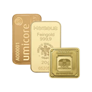 Various Brands Gold Bar 20 g CIRCULATED