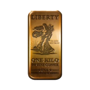 Walking Liberty Copper 1 kg Cast Bar
